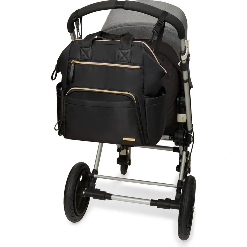 Skip Hop Mainframe Wide Open Diaper Backpack Black